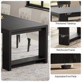 Tribesigns 86.61-Inch Dining Table for 6-8 People, Modern Narrow Long Kitchen Table
