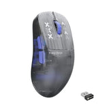 Gaming mouse for PC/Mac/Linux: frosted gray ultra-lightweight