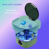 Mini Foldable Washer Portable Washing Machine Spin Dryer Washer For Camping Travel Home Underwear