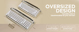 YUNZII B307 Wireless Keyboard, Retro Typewriter Aesthetic Keyboards
