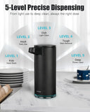 Type-C Rechargeable Automatic Soap Dispenser, Stainless Matte Black Coating