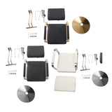 Adjustable Height Salon Chair, 360° Swivel Barber Seat, 200kg Load Capacity Beauty Chair
