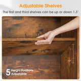 MCQ 6 Shelf Bookcase Wooden Large 63 Inch Tall Bookcase Standing