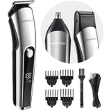 PRITECH Beard Trimmer for Men 3 in 1 Hair Clippers for Men Kit Nose Ear Micro Electric Shaver