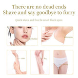 Dual-Head Rechargeable Electric Epilator for Women Intimate Grooming Body Hair Removal