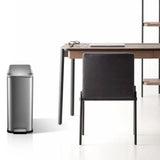 13 Gallon Trash Can, 50L Stainless Steel Kitchen Step Garbage Can, Soft Closure, Fingerprint Proof, for Kitchen