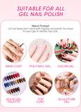 Rechargeable UV LED Nail Lamp 72W Cordless UV Light for Nails With Rhinestone Heart Shaped Manicure Pedicure