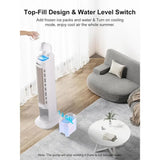 3-IN-1 Evaporative Air Cooler, Cooling Fans that Blow Cold Air with 12H Timer