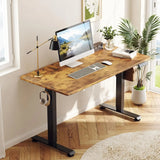 55 Inch Standing Desk Height Adjustable Electric Sit Stand Up Desk with Memory