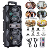 Portable 3000W Bluetooth Speaker Subwoofer Heavy Bass Sound