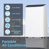 4-in-1 Portable AC with Dehumidifier, Quiet Cooling for 550-750 Sq.Ft.