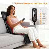 Shiatsu Full Body Massage Mat with Heat Detachable Massager Pad for Pain