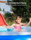 Inflatable Pool 118'' x 72'' x 20'' Above Ground Swimming Pool for Kids Family