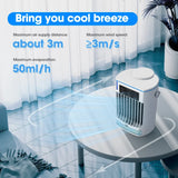 Mini Portable Air Conditioner Fan, Mobile Small Conditioning Fan for Room