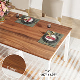 Tribesigns Dining Table for 6-8 People, 200cm Large Narrow Long Rectangular Kitchen Dinner Table