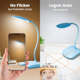 Battery Powered Desk Lamp, Portable Lamps Rechargeable 3 Color Modes Touch Control Stepl Dimming,