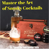 Cocktail Smoker Kit - Whiskey Smoker Kit with Smoking Gun Smoker Box 6 Flavors