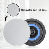 Herdio 320 Watts 2 Way Flush Mount Ceiling Speakers 4 Inches Perfect For Bathroom Kitchen