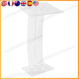 43.31 Inch Acrylic Clear Conference Podium Conference Presentation Pulpit for Churches