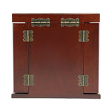5 Tiers 4 Drawers Wooden Jewelry Box with Mirror for Necklace Earring