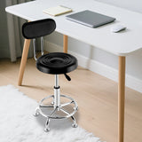 Stool Salon Chair with 360-degree Swivel Seat Heavy Duty Hydraulic Height Adjustable High Barber
