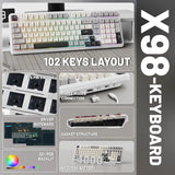 MAMBASNAKE x Attack Shark X98 Wireless Mechanical Keyboard,Gasket Hot Swappable Custom Keyboard