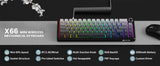 ATTACK SHARK X66 65% Wireless Mechanical Keyboard with Knob