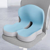 Memory Foam L-Shaped Integrated Seat Cushion with Lumbar Support Car Seat Cushion for Car Truck Desk Gaming Chair