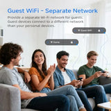 WiFi Router with WISP Wireless Repeater Mode Internet Router for Security Cameras