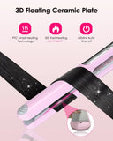 Flat Iron - Fast Heating Ceramic Hair Straightener with 1.4" Wide Floating Board,