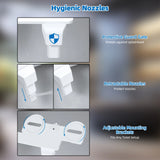 Hibbent Bidet Attachment for Toilet, Non-Electric Dual Nozzle for Frontal & Rear Wash, Adjustable