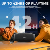 W-KING X10MIC Portable Loud Bluetooth Speakers (120W PEAK)70W with Wireless Microphone,