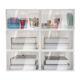 20PCS/24PCS Foldable Flip Shoe Boxes Set Shoe Rack Stackable Storage Container Plastic Clear Shoe Case