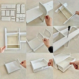 1pc Multi-Tier Desktop Organizer Storage Rack, Makeup Cosmetics Holder, Large
