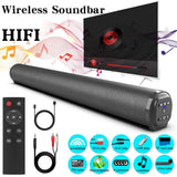 Sound Bar TV Sound System Bluetooth Speaker Wireless Subwoofer Bass Home Theater Rechargeable