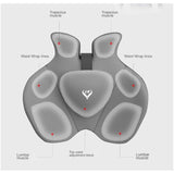 Memory Foam Seat Cushion Waist Back Support Pillow Set