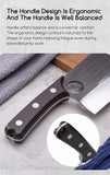 SHANGDAO 7"Deba Knife, Hand Forged Cleaver Butcher Knife for Meat Cutting