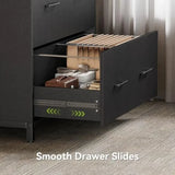 2 Drawer File Cabinet for Home Office 30.7Inch Lateral Office Cabinet for A4 and Letter Size Files Printer