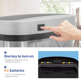 BestOffice | 13 Gallon Trash Can with Lid | Automatic Touchless Garbage Can