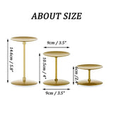 Pillar Candle Holders Candelabra - Bulk Candle Stand Iron Plate Minimalism