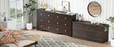 JUMMICO Dresser for Bedroom, 6 Wood Dresser Drawers For Bedroom