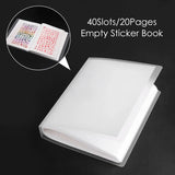 Nail Sticker Storage BookletLarge Capacity Storage Blank Pages Design Sticker Collection