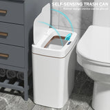 15/18L Smart Sensor Trash Can Quiet Automatic Trash Bin Rechargeable