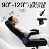Ergonomic Office Chair with High Back Headrest,PU Leather Executive Desk Chair
