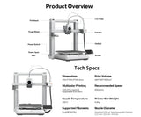 ANYCUBIC Kobra 4/Kobra 4 Combo 600mm/s Fast Printing Multi-Color 3D Printer