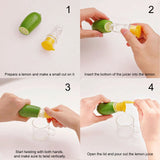 2pcs Manual Lemon Squeezer Easy To Clean Mini Lemon Juicer Portable Citrus Juicer