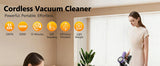 Cordless Vacuum Cleaner, 55Kpa/55Mins Vacuum Cleaners for Home