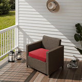Outdoor Chair Cushions 19x19x3 Inch, Thick Seat Pads for Patio Furniture with Handle