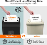 Micro Cut Paper Shredder 14-Sheet Heavy Duty for Home Office