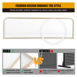 Screen Divider, Translucent Table Partition Divider, 39.4X11.8In Commercial Decorative Privacy Screen